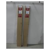 Two 2' Faux Wood Cordless Blinds NIB 70.5'x72'