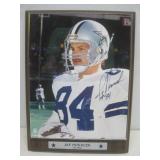 Autographed Jay Novacek All-Pro Plaque 9x12'