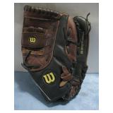 Wilson Elite Black & Brown Leather Softball See