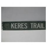 Keres Trail Sign - Metal, Green, Wildlife Graphic