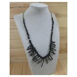 VTG Black Coral Necklace
