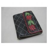Isabella Fiore Quilted Leather Rose Wallet