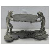 1990 Metzke Pewter Frog Figurine  4.25' x 2.5'