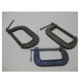 Three C-Clamps