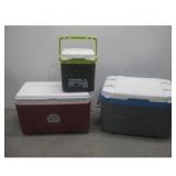 Three Assorted Igloo Coolers