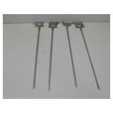 Four Farm Animal BBQ Skewers 14' Long