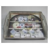 Handpainted Wooden Serving Tray 14' x 17'