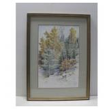 Vtg Secundino Sandoval Watercolor Painting See