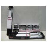 Six Delta Towel/Robe Hooks & Three 24' Towel Bars