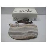 The Sak Brown Crocheted Purse W/Box