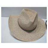 Straw Cowboy Hat, Wide Brim Sun Hat Size L/XL