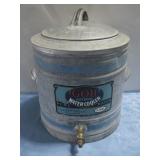 Vtg Gott Gotkool Galvanized Water Cooler 3 gal See
