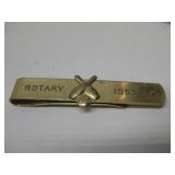 Vtg 3' Tie Bar Rotary 1953 Goldtone Emblems