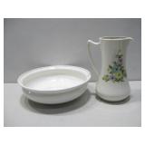 Vtg Pitcher & Basin