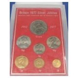 Britain 1977 Silver Jubilee Uncirculated Set See