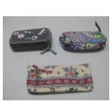 Set of 3 Vera Bradley Cosmetic Bags
