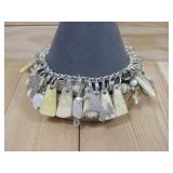 Pueblo Sterling Silver Walrus Tusk Stone See Info