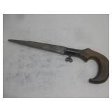 Early Patï¿½d Fancy Handled Keyhole Saw