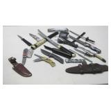 Various Novelty Swords Daggers & Pocket Knives
