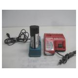 Two Milwaukee Charger & Battery Untested