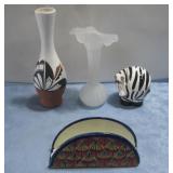 Assorted Decor Signed Jemez Pottery Vase See Info