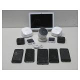Assorted Cameras, Phones, & Square Pay Screen See