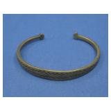 Vtg Brass Cuff Bracelet