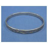 Silvertone Bangle Bracelet