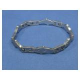 Silver Tone Bracelet Hallmarked Plated
