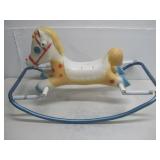 Vtg Wilkers-Barre Plastic Rocking Horse See Info