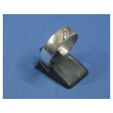 VTG Sterling Silver Cz Ring Hallmarked