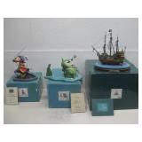 Three Peter Pan Figures Walt Disney Collection See