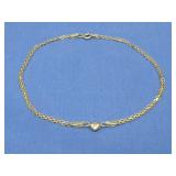 14k Gold Chain Bracelet 2.8g