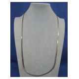Sterling Silver Herringbone Necklace Hallmarked