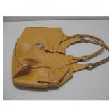 Salvatore Ferragamo Yellow Leather Tote Bag See