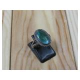 Sterling Silver Tested Navajo Cabochon Stone Ring
