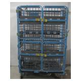 Rolling Metal & Plastic Cart 49.5' x 79' x 31'