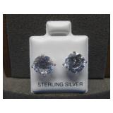 Sterling Silver CZ Earrings