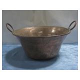 Vtg Copper Pot W/Handles 17.5'