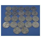 Twenty -Two Kenedy Half Dollars $11.00 Worth