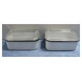1950's Beco Ware Enamel Pam=ns W/Lids