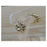 Wells Steiling Vermeil Earrings Hallmarked