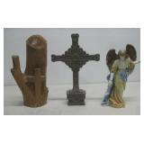 Religious Decor Wooden, Metal & Porcelain See