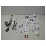 Various Beaded Costume Jewelry & Earrings