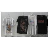 Four Screen & Band T-Shirts Various Sizes