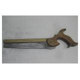 Early 1800ï¿½s Brass Backed Dove Tailed Saw See