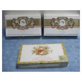 Three Cigar Boxes 2' x 10' x 6' Two Are Wooden