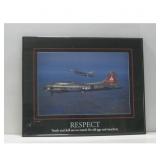 Respect Framed Print, WWII Bomber & Modern Jet See