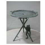 Metal Frog Table - Tiered Tray - Garden Accent See