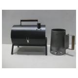 New Miniature Charcoal Smoker Style Grill See Info